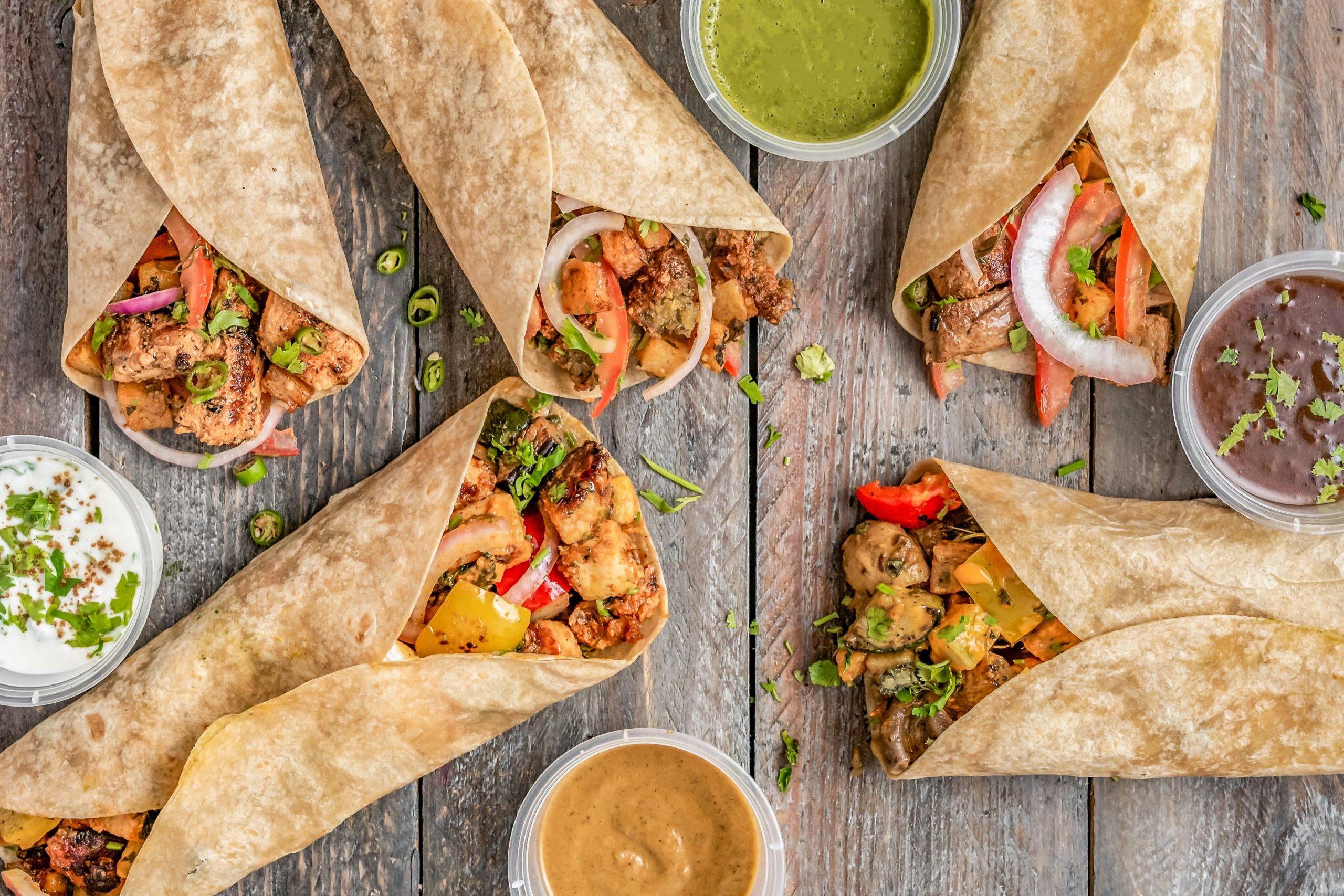 Plat Mexicain Burritos Gourmands au Poulet