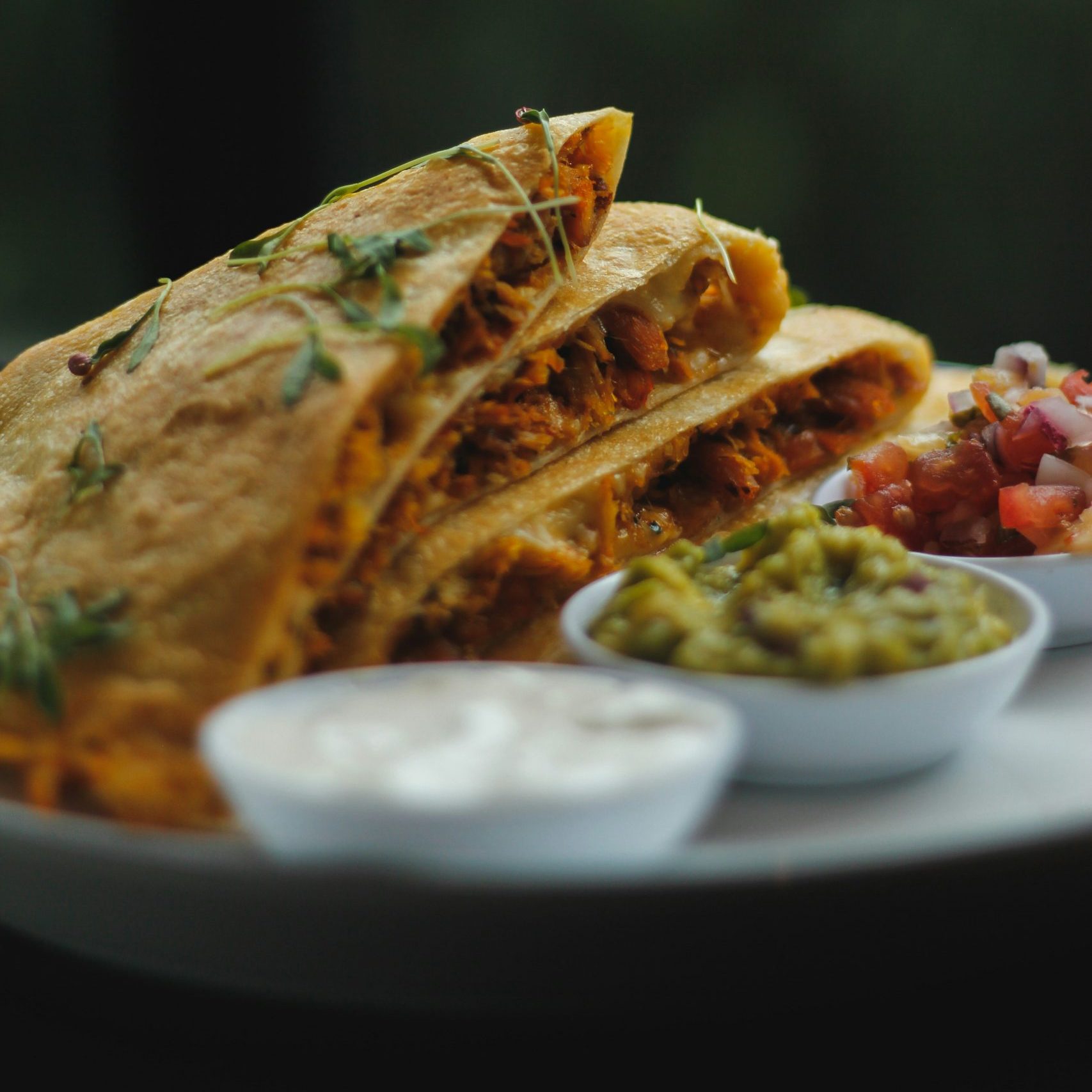 quesadillas fait maison traditionnels mexicains